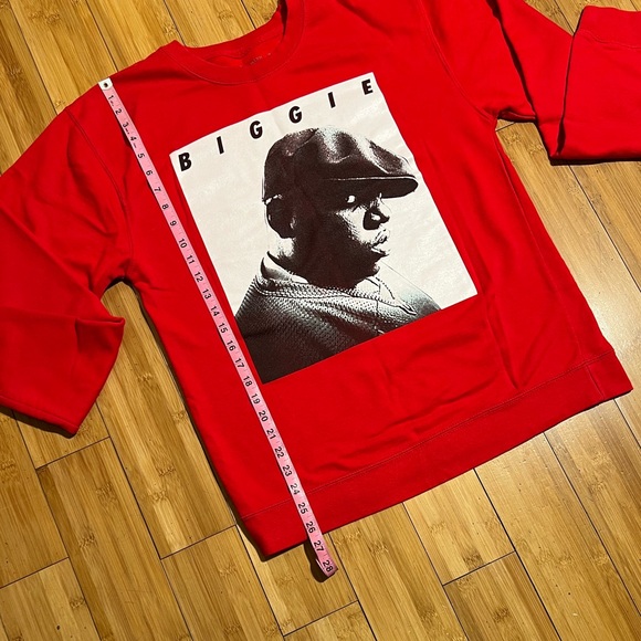 Brooklyn Mint Biggie Smalls Graphic Sweatshirt Red Size M - Picture 12 of 14